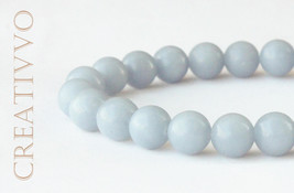 Angelite bracelet 8mm-Blue Anhydrite, Angelite Bracelet, Unisex Bracelet... - £20.31 GBP