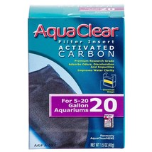 Aquaclear Activated Carbon Filter Inserts For Aquaclear 20 Power Filter - $27.97