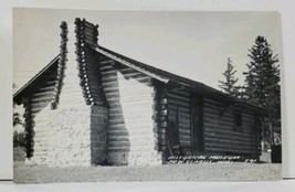 New Glarus Wisconsin Historical Museum Log Cabin Building RPPC Postcard L9 - £6.38 GBP