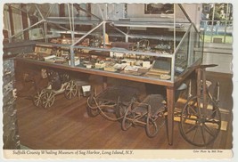 Suffolk County Whaling Museum Sag Harbor Long Island NY Vtg Postcard Posted 1993 - £3.30 GBP