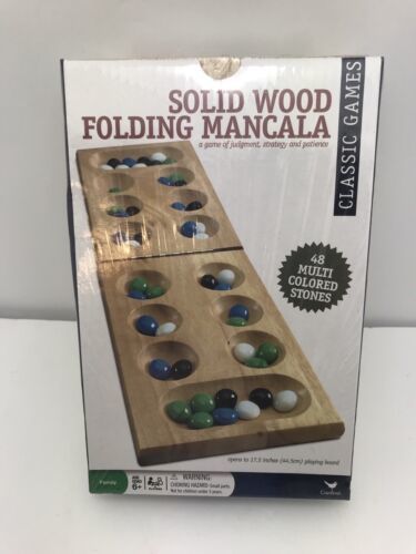 Mandala Game Solid Wood Mancala Brand New Fun Build Patience ANd Strategy - $14.27
