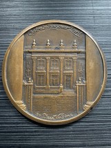 Vintage Rare French Bronze Medal Central Hanover Paris Designed By R.Benard - £65.72 GBP