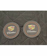 2PCS Silicone Carbon Fiber Car Coaster Cup Holder Pad Mat Cadillac Anti-... - $92.42 MXN