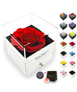Preserved Rose Gift Box Immortal Flower for Women Girlfriend Valentines ... - £15.72 GBP