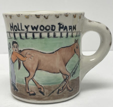 Vintage TEPCO CHINA USA Hollywood Park Mug Cup Milo Horse at Finish Line - $19.75