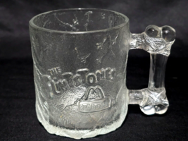 Vintage McDonald&#39;s 1993 The Flintstones Frosted Bone Handle Mug Cup - Si... - $9.98