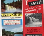 Toonerville Trolley &amp; Tahquamenon Boat Trips Brochures Newberry Michigan  - $17.82