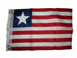12X18 12&quot;X18&quot; Liberia Country Motorcycle Boat Flag Grommets 100D - £13.32 GBP