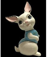 Vintage Ceramic Easter Bunny 1970s 12&quot; Tall Hand Painted Big Eyes Rabbit... - $36.00