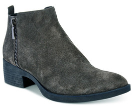 NIB Brand New Ladies Kenneth Cole Levon Asphalt Grey Leather/Suede Ankle Boots - £21.97 GBP