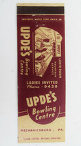 Upde&#39;s Bowling Centre - Mechanicsburg, Pennsylvania 20 Strike Matchbook ... - £1.58 GBP