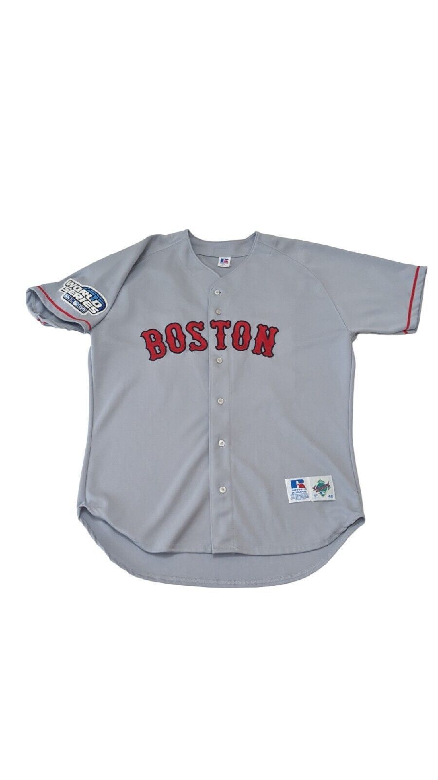 Curt Schilling 2004 World Series Russell Athletic Authentic 48 Jersey Boston - £92.92 GBP