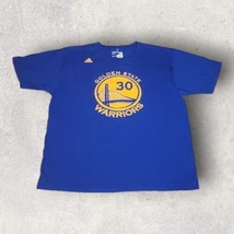 Golden State Warriors Adidas Stephen Curry Shirt XL Blue Short Sleeve Crew   NBA - $12.17