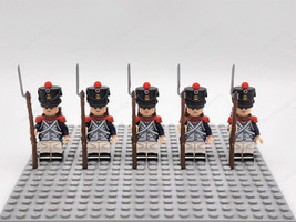 New 5Pcs French Fusilier Soldiers French Line Infantry Napoleonic Wars Minifigur - $35.97