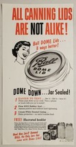 1953 Print Ad Ball Dome Lids &amp; Canning Jars Made in Muncie,Indiana - £10.68 GBP