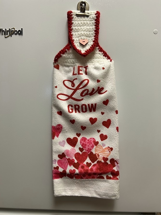Let Love Grow Hanging Towel - $3.50