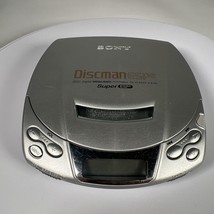 Sony Discman ESP2 Digital Mega Bass D-E251 Portable CD Player Silver Tested - $18.69