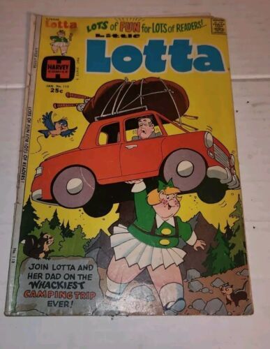 Vintage Harvey Comics Little Lotta No 113 Wacky Camping Trip - $6.99