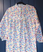 Vintage JCPenney Bright Hearts Flannel Nightgown Medium Cottagecore Granny - $29.70