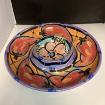 Kelly Jo New Mexico Large 12 Inch Chip &amp; Dip Centerpiece Bowl - $64.30