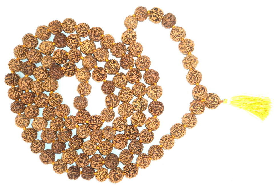 5 Mukhi Rudraksh Kantha / Guru Mala / Guru Siddha Mala - Nepal - 109 Beads - $123.75