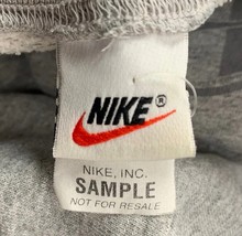 Vintage Nike Sample Tag Sweatshirt Crewneck Swoosh Logo Gray Shirt XL 90s - £78.44 GBP