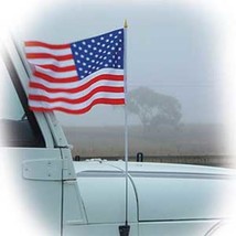 American Flag for Car Antenna On A Stick 12&quot; x 18&quot; - £14.64 GBP
