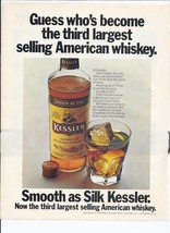 80&#39;s Kessler Scotch Whiskey Print Ad Vintage 8.5&quot; x 11&quot; - $18.92