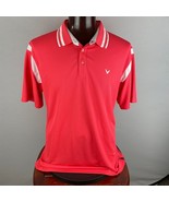 Calloway Mens 2XL XXL Athletic Coral Color Golf Golfing Short Sleeve Pol... - $31.49