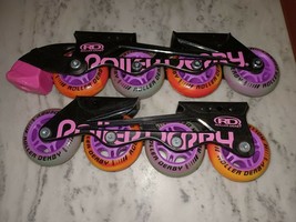 Roller Derby RD Inline Skate Replacement Wheels Orange Purple Roller Bla... - $24.74