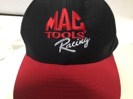 MAC TOOLS Racing Cap Hat Snap Back Black &amp; Red Baseball Adjustable Embroidered - £10.45 GBP