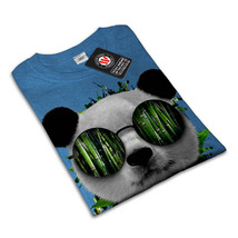 Bamboo Panda Bear Shirt Cool Glasses Men T-shirt - £10.38 GBP