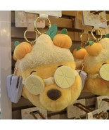 Authentic HK Disney Lemon Pooh Plush Set - Coin Purse & Headphone Case Keychain - $22.38
