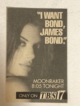 Moonraker James Bond 007 Tv Guide Vintage Print Ad Tpa8 - $5.93