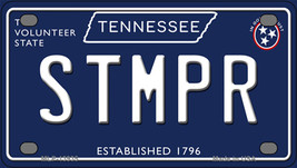 Stmpr Tennessee Blue Novelty Mini Metal License Plate - £11.76 GBP