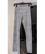 VARLEY Snake Print Leggings Gray XS Full Length EUC  - £23.35 GBP