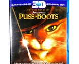 Puss in Boots (3-Disc 3D &amp; 2D Blu-ray/DVD, 2012, Widescreen) Like New ! - £12.46 GBP
