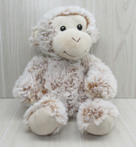 Goffa International brown plush monkey frosted white tips ends of fur sitting - $9.89