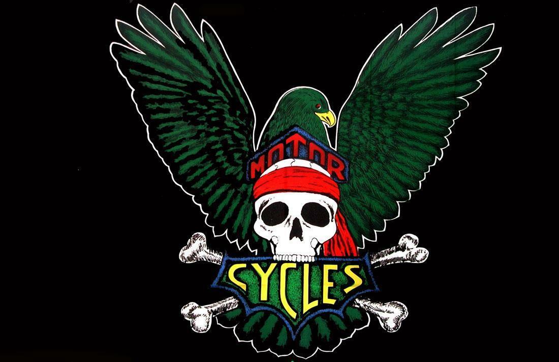 EAGLE WINGS SKULL MOTORCYCL 3X5 FLAG BIKIERS 3 x 5 biker cross bones ban... - $6.60