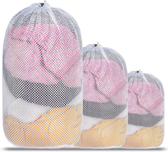 Drawstring Lingerie Laundry Wash Bags Set for Delicates, Garments, Blous... - £11.14 GBP