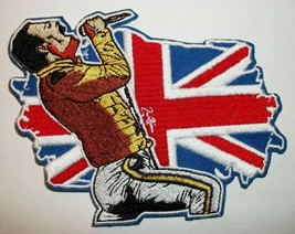 Freddie Mercury~Queen~Union Jack~UK~PATCH~Embroidered~4&quot; x 3 1/8&quot;~Iron o... - $5.34