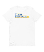 STEPHEN CURRY &amp; KLAY THOMPSON Golden State Warriors T-SHIRT Retro Splash... - £14.61 GBP+