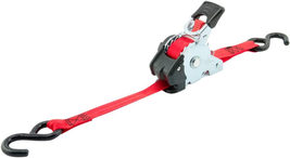 Retractable Ratcheting Tie Down Strap Storage 4 Bag 1200 lb Load Capacity Red  - £68.53 GBP