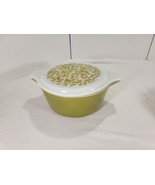 Pyrex Verde Casserole 475-B 2.5QT Green w/ Lid Olive Vintage Avocado - $47.85 CAD