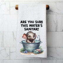 Adorable Elephant Bathroom Towel Quote | Bathroom guest hand towel - £5.62 GBP