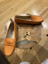 Tod's Gommino Orange Leather Loafer Driver - Size 38.5 - $396.00