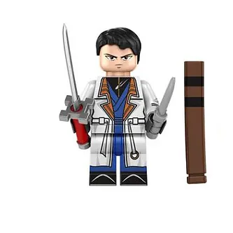 Ktoys Shinomori Aoshi Rurouni Kenshin Samurai X Cartoon TV Show Toys Minifigure - £5.71 GBP