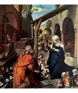 The Nativity Albrecht Durer 1950 Religious Art Plate Print Phaidon DWX4A - $68.59 CAD