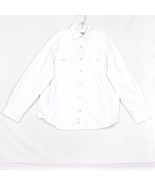Converse One Star Men&#39;s Button Up Shirt Size Large White - €13,95 EUR