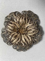 Antique Silver Watermark Flower Brooch 7.5cm-
show original title

Origi... - $40.19